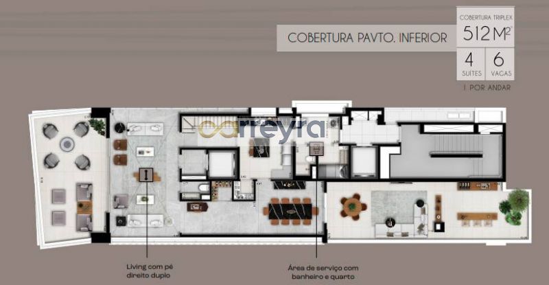 Cobertura à venda com 4 quartos, 560m² - Foto 3